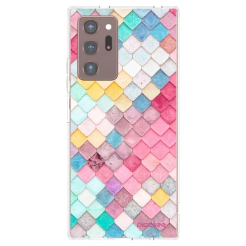 Picasee silikonowe przeźroczyste etui na Samsung Galaxy Note 20 Ultra - Colorful roof