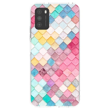 Picasee silikonowe przeźroczyste etui na Xiaomi Poco M3 - Colorful roof