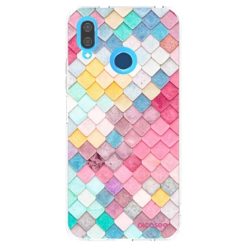 Picasee silikonowe przeźroczyste etui na Huawei P20 Lite - Colorful roof