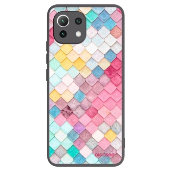 Picasee silikonowe czarne etui na Xiaomi Mi 11 Lite - Colorful roof