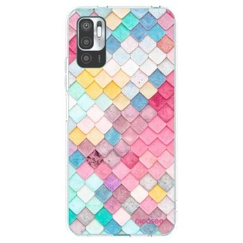 Picasee silikonowe przeźroczyste etui na Xiaomi Redmi Note 10 5G - Colorful roof