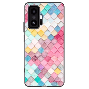 Picasee silikonowe czarne etui na Xiaomi 11T Pro - Colorful roof
