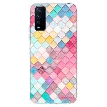 Picasee silikonowe przeźroczyste etui na Vivo Y11s - Colorful roof