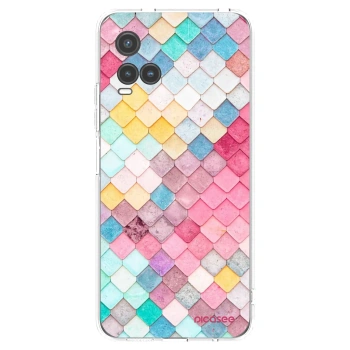 Picasee silikonowe przeźroczyste etui na Vivo Y33s - Colorful roof