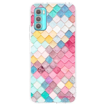 Picasee silikonowe przeźroczyste etui na Motorola Moto G60 - Colorful roof