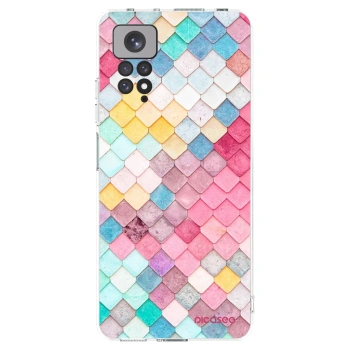 Picasee silikonowe przeźroczyste etui na Xiaomi Redmi Note 11 - Colorful roof