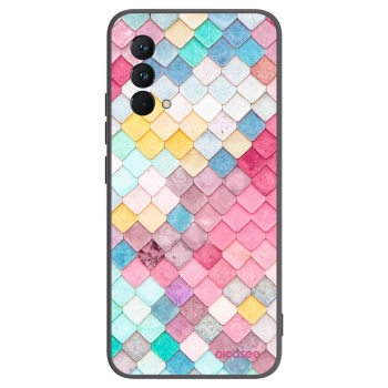 Picasee silikonowe czarne etui na Realme GT Master Edition 5G - Colorful roof