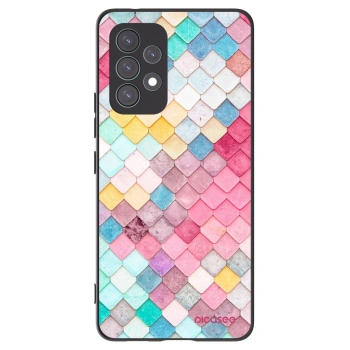 Picasee silikonowe czarne etui na Samsung Galaxy A53 5G A536 - Colorful roof