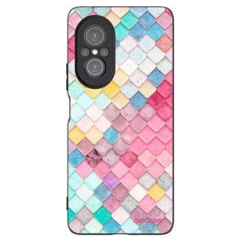 Picasee silikonowe czarne etui na Huawei Nova 9 SE - Colorful roof