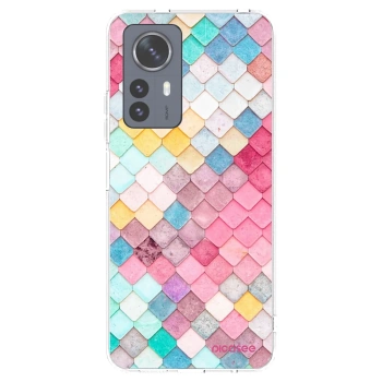 Picasee silikonowe przeźroczyste etui na Xiaomi 12 Pro - Colorful roof