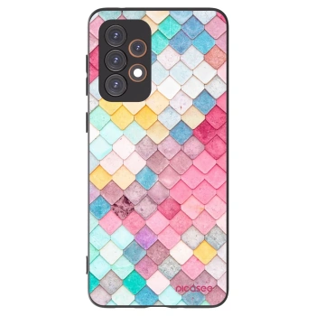 Picasee silikonowe czarne etui na Samsung Galaxy A33 5G A336 - Colorful roof