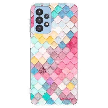 Picasee silikonowe przeźroczyste etui na Samsung Galaxy A23 A235F 4G - Colorful roof