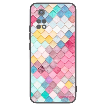 Picasee silikonowe czarne etui na Xiaomi Redmi Note 11S 5G - Colorful roof