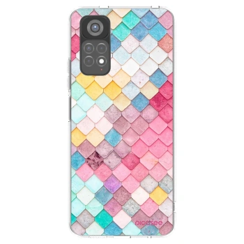 Picasee silikonowe przeźroczyste etui na Xiaomi Redmi Note 11S 5G - Colorful roof