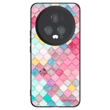 Picasee silikonowe czarne etui na Honor Magic5 Pro - Colorful roof