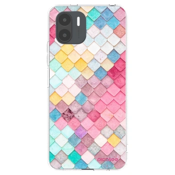 Picasee silikonowe przeźroczyste etui na Xiaomi Redmi A2 - Colorful roof