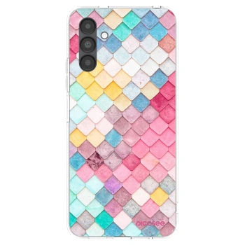Picasee silikonowe przeźroczyste etui na Samsung Galaxy A04s A047F - Colorful roof