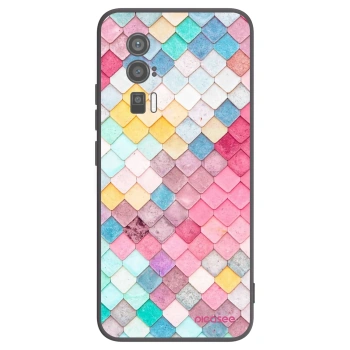 Picasee silikonowe czarne etui na Xiaomi Poco F5 Pro 5G - Colorful roof