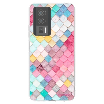Picasee silikonowe przeźroczyste etui na Xiaomi Poco F5 Pro 5G - Colorful roof