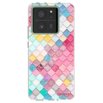 Picasee silikonowe przeźroczyste etui na Xiaomi 13T Pro - Colorful roof