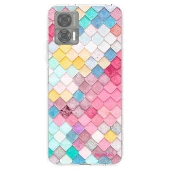 Picasee silikonowe przeźroczyste etui na Motorola Edge 30 Neo - Colorful roof