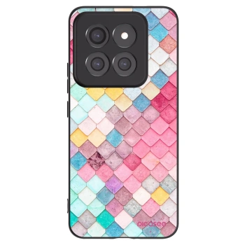 Picasee silikonowe czarne etui na Xiaomi 14 Pro - Colorful roof