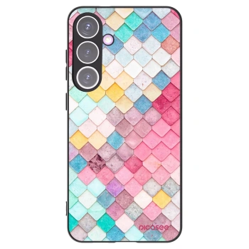 Picasee silikonowe czarne etui na Samsung Galaxy S24+ S926B 5G - Colorful roof