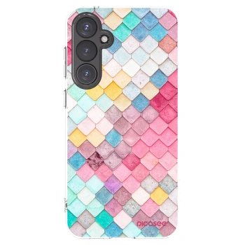 Picasee silikonowe przeźroczyste etui na Samsung Galaxy S23 FE S711B - Colorful roof