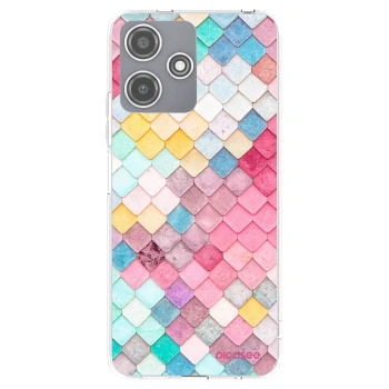Picasee silikonowe przeźroczyste etui na Xiaomi Redmi 12 5G - Colorful roof