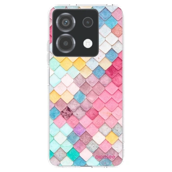 Picasee silikonowe przeźroczyste etui na Xiaomi Poco X6 - Colorful roof