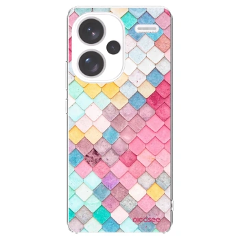 Picasee silikonowe przeźroczyste etui na Xiaomi Redmi Note 13 Pro+ 5G - Colorful roof