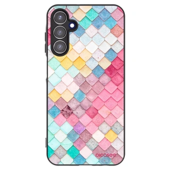 Picasee silikonowe czarne etui na Samsung Galaxy A15 A156B 5G - Colorful roof
