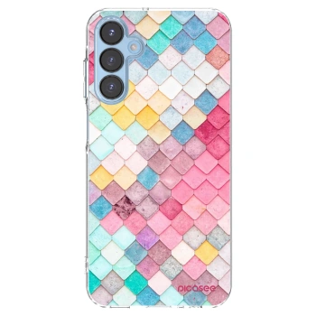 Picasee silikonowe przeźroczyste etui na Samsung Galaxy A15 A156B 5G - Colorful roof