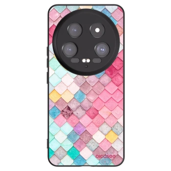 Picasee silikonowe czarne etui na Xiaomi 14 Ultra - Colorful roof
