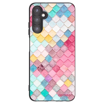 Picasee silikonowe czarne etui na Samsung Galaxy A05s A057G - Colorful roof