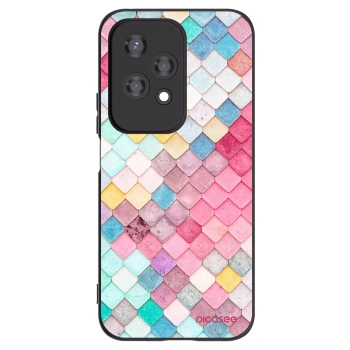 Picasee silikonowe czarne etui na Honor 200 Lite - Colorful roof