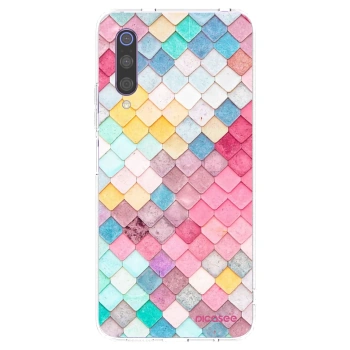 Picasee silikonowe przeźroczyste etui na Xiaomi Mi 9 - Colorful roof