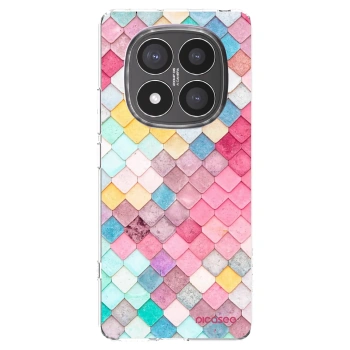 Picasee silikonowe przeźroczyste etui na Xiaomi Redmi Note 14 Pro+ 5G - Colorful roof
