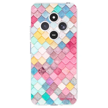 Picasee silikonowe przeźroczyste etui na Xiaomi Redmi 14C - Colorful roof