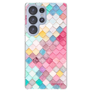 Picasee silikonowe przeźroczyste etui na Samsung Galaxy S25 Ultra 5G - Colorful roof
