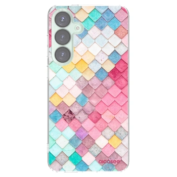 Picasee silikonowe przeźroczyste etui na Samsung Galaxy S25+ 5G - Colorful roof