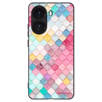 Picasee silikonowe czarne etui na Xiaomi Poco X7 Pro 5G - Colorful roof