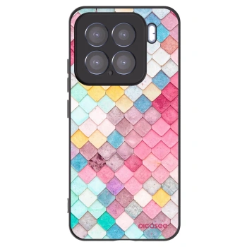 Picasee silikonowe czarne etui na Xiaomi 15 - Colorful roof
