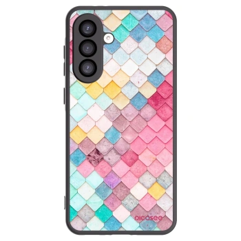 Picasee silikonowe czarne etui na Samsung Galaxy A26 5G A266B - Colorful roof