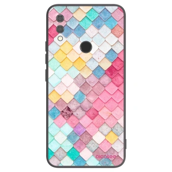 Picasee silikonowe czarne etui na Xiaomi Redmi Note 7 - Colorful roof
