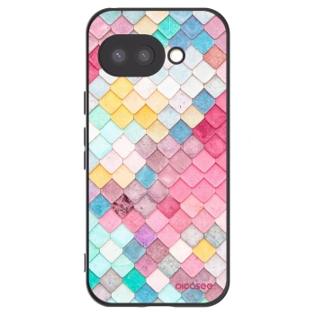 Picasee silikonowe czarne etui na Google Pixel 9a - Colorful roof