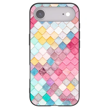 Picasee silikonowe czarne etui na Apple iPhone Air - Colorful roof