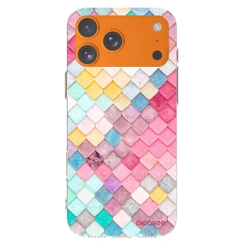 Picasee silikonowe przeźroczyste etui na Apple iPhone 17 Pro Max - Colorful roof