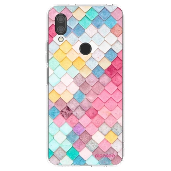 Picasee silikonowe przeźroczyste etui na Xiaomi Redmi 7 - Colorful roof