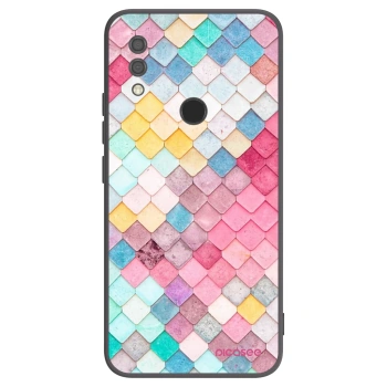 Picasee silikonowe czarne etui na Xiaomi Redmi 7 - Colorful roof